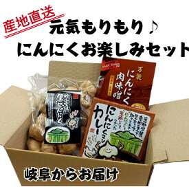 岐阜からお届け！産地直送！にんにくお楽しみセット 国産 安心 岐阜県 えな 恵那産 ひがしの 東野 甘い 柔らかい フルーティー 生産者 黒にんにく くろにんにく クロニンニク 完熟 贈答 お試し 小粒 食べやすい おいしい 肉味噌 レトルト ギフト にんにくマンカレー