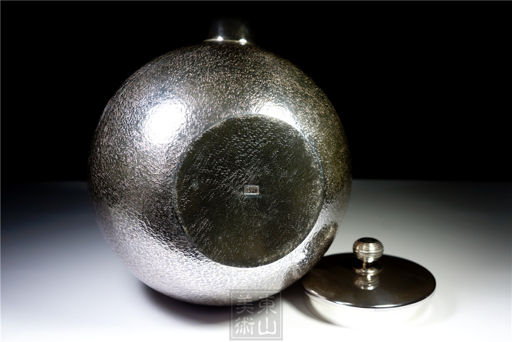 楽天市場】純銀細工 手作り 銀瓶 銀湯沸 純銀保証 重さ約440g 高さ約 