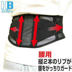腰サポーター 1枚入り 女性男性兼用タイプ サイズ調整機能付き (カラー/ブラック)