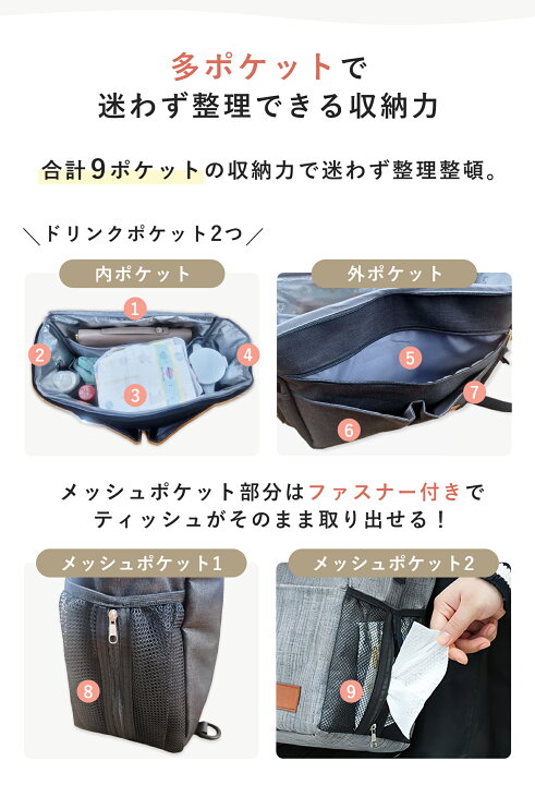 楽天市場】1位受賞【期間限定100円OFFクーポン】 ベビーカーバッグ 