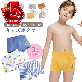 【LINE追加で5%OFF・P5倍】 ボクサー パンツ セット 3枚 子供 パンツ 下着 男の子 100 キッズ ジュニアショーツ ショーツ 肌着 男 ジュニア 子ども 110 120 綿 コットン 子供下着 インナー 幼稚園