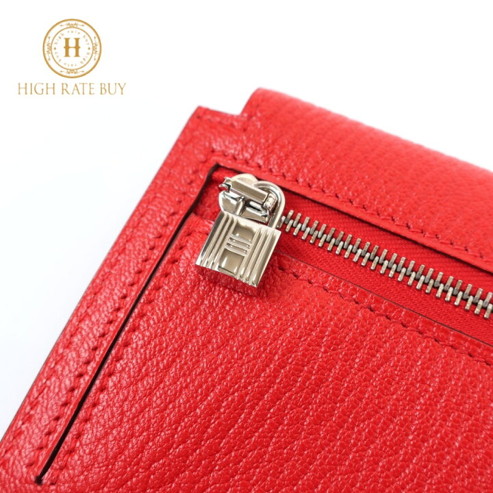 楽天市場】【極美品】HERMES エルメス ケリー ポケット コンパクト 
