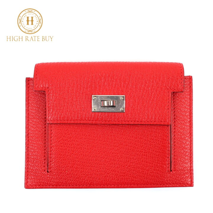楽天市場】【極美品】HERMES エルメス ケリー ポケット コンパクト 