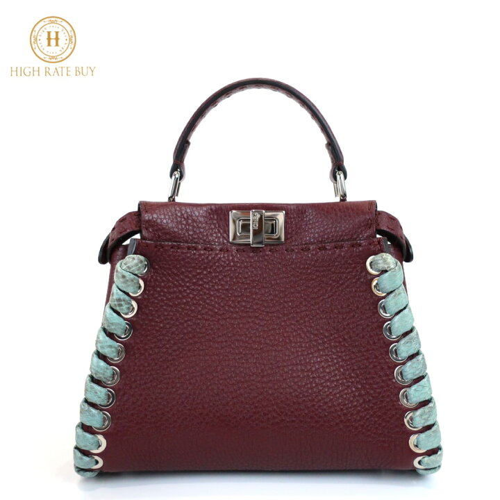 楽天市場】極美品 FENDI フェンディ ミニピーカブー セレリア  