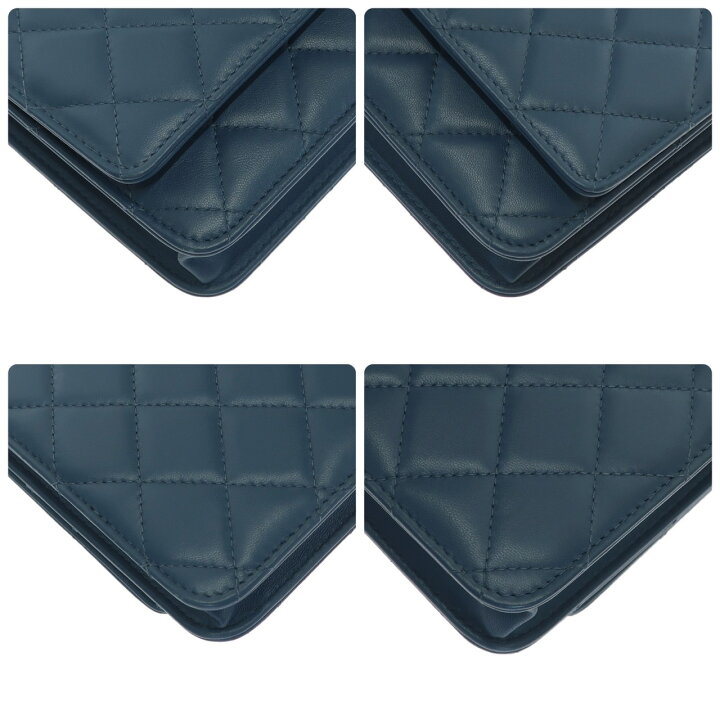 楽天市場】【極美品】CHANEL シャネル マトラッセ チェーンウォレット  
