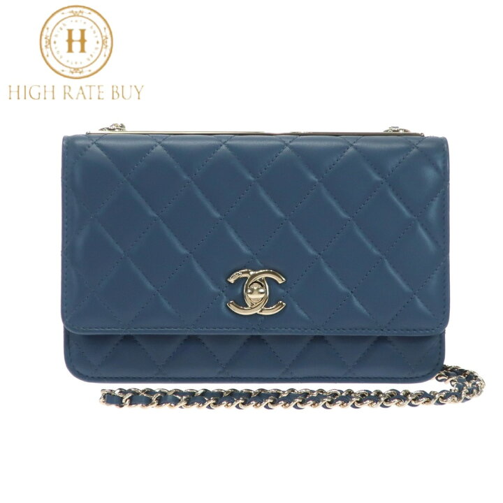 楽天市場】【極美品】CHANEL シャネル マトラッセ チェーンウォレット  