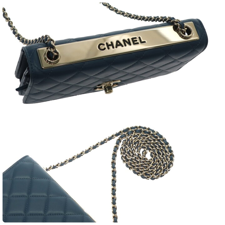 楽天市場】【極美品】CHANEL シャネル マトラッセ チェーンウォレット  