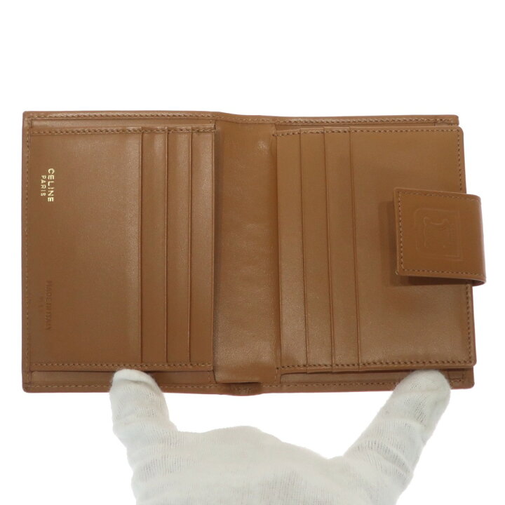 楽天市場】【未使用品】 CELINE セリーヌ マカダム柄 二つ折り財布 