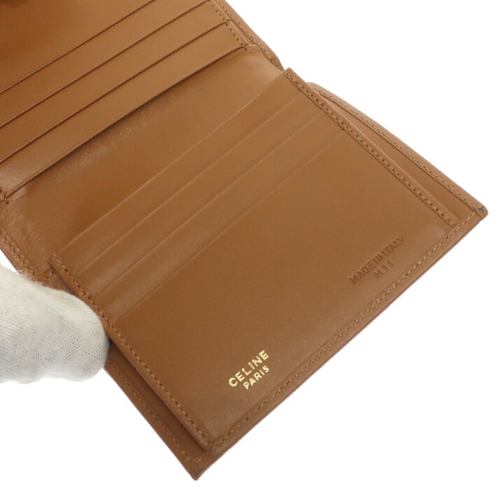 楽天市場】【未使用品】 CELINE セリーヌ マカダム柄 二つ折り財布 