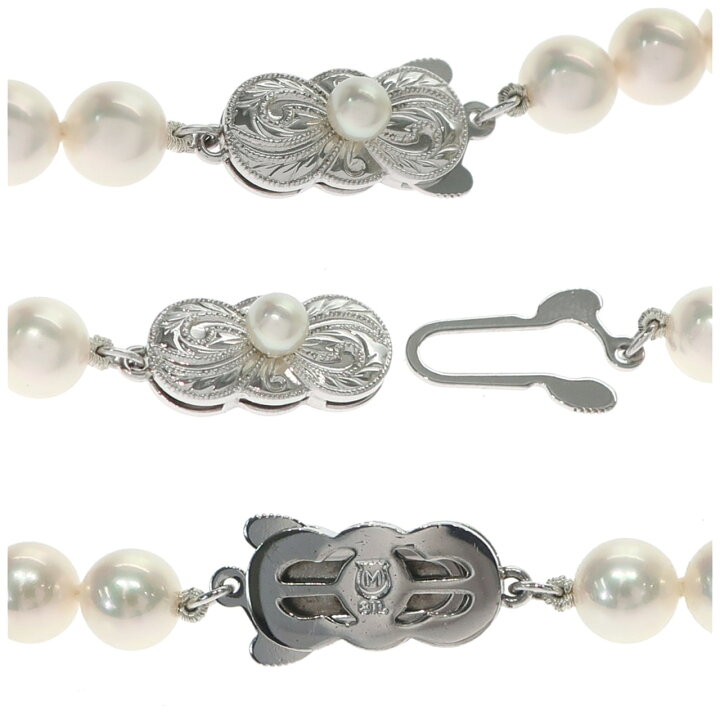 楽天市場】【新品同様】MIKIMOTO ミキモト パールネックレス Mチャーム 