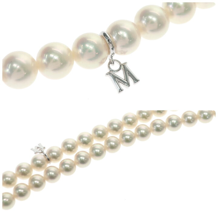 楽天市場】【新品同様】MIKIMOTO ミキモト パールネックレス Mチャーム 