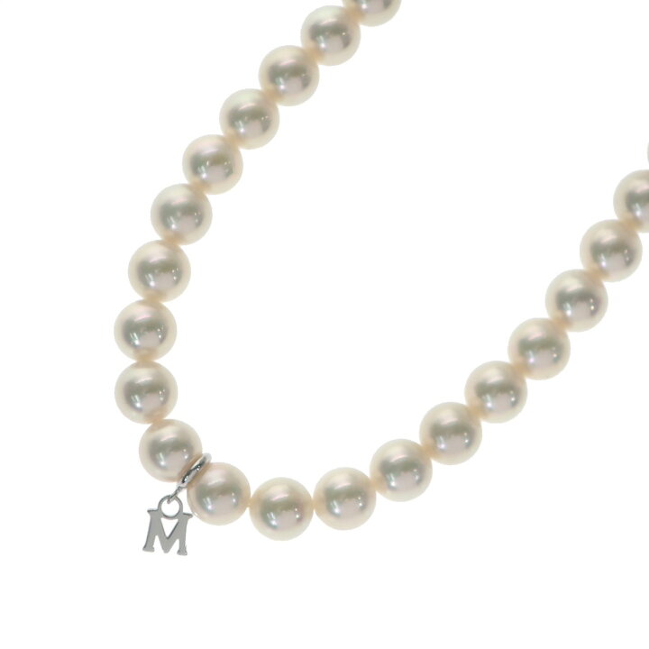 楽天市場】【新品同様】MIKIMOTO ミキモト パールネックレス Mチャーム 
