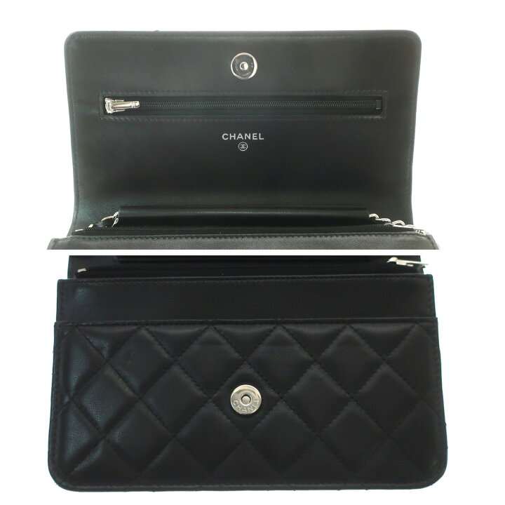 楽天市場】【極美品】CHANEL シャネル マトラッセ チェーンウォレット  