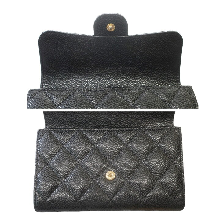 楽天市場】【新品同様】CHANEL シャネル マトラッセ 三つ折り 長財布  