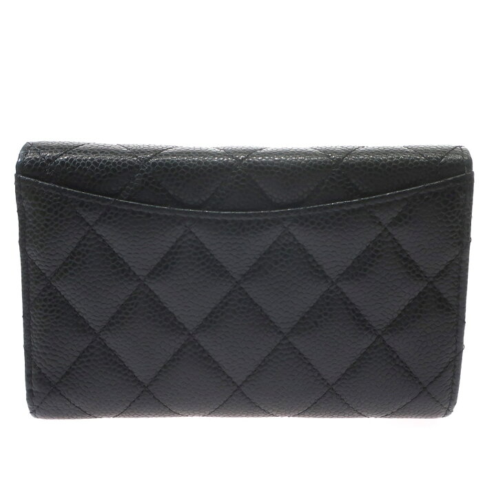 楽天市場】【新品同様】CHANEL シャネル マトラッセ 三つ折り 長財布 