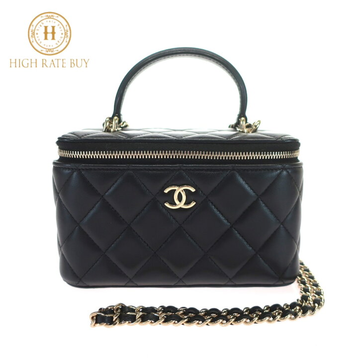 楽天市場】【極美品】CHANEL シャネル スモール バニティバッグ 