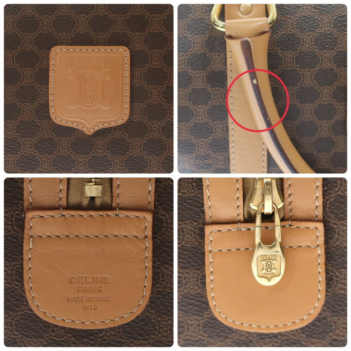 楽天市場】【極美品】CELINE セリーヌ マカダム柄 ハンドバッグ ミニ 