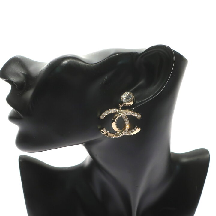 楽天市場】【極美品】CHANEL シャネル ココマーク ラインストーン  