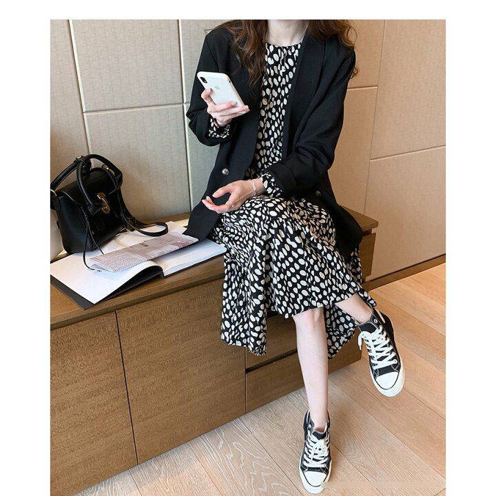 ワンピース レディース 40代ワンピース 秋冬新作 長袖ワンピース きれいめ 花柄ワンピース シフォン フレアスカート オシャレ 通勤 結婚式 お出かけ 大人 素晴らしい