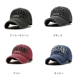 キャップ刺繍英字ベースボールヒップホップジーンズ帽子ウォッシュ 加工通気性UVカット野球帽メンズレディース
