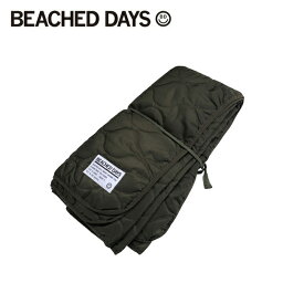 ●BEACHED DAYS ビーチドデイズ Military Quilting Blanket ミリタリーキルティングブランケット BY900009 【ひざ掛け ラグ アウトドア】