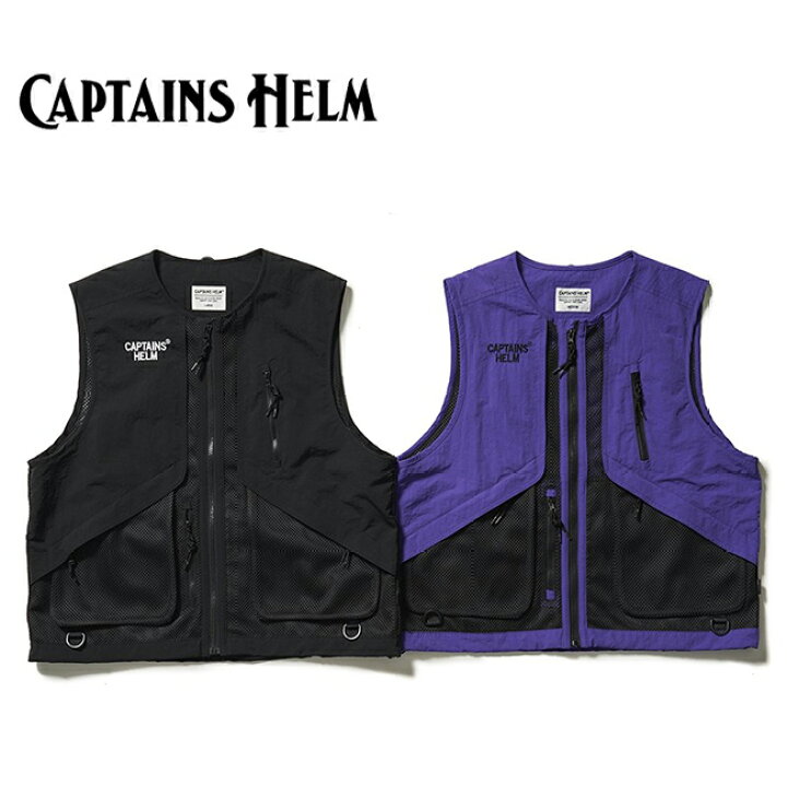 楽天市場】○CAPTAINS HELM キャプテンズヘルム FISHING VEST 