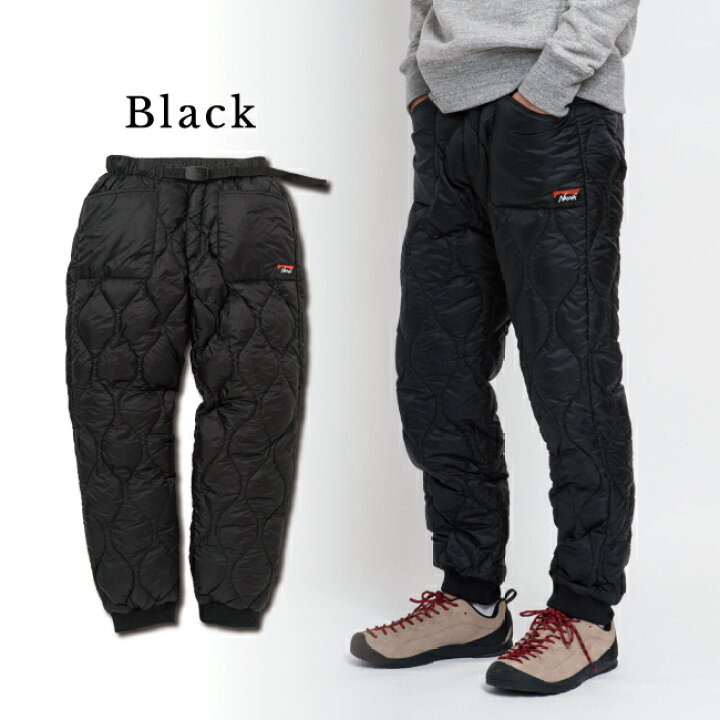 楽天市場】○NANGA ナンガ 別注 QUILT DOWN PANTS キルトダウンパンツ 