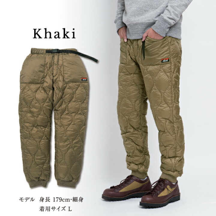楽天市場】○NANGA ナンガ 別注 QUILT DOWN PANTS キルトダウンパンツ  