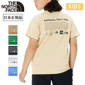 ●THE NORTH FACE ノースフェイス S/S Historical Logo Tee ショートスリーブヒストリカルロゴティー NTJ32356 【 日本正規品 Tシャツ 半袖 キッズ 子ども 】【メール便・代引不可】