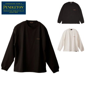 ●【エントリーでP10倍★24日20:00～27日9:59まで】【まとめ買いクーポン配布中】PENDLETON ペンドルトン Back Print Long Sleeve Tee バックプリントロングスリーブティー 3475-3004 【Tシャツ 長袖 トップス ユニセックス オーバーサイズ】【メール便・代引不可】