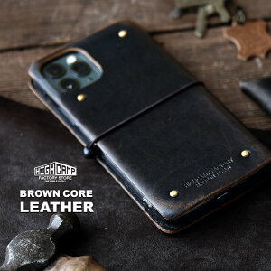 uiphone 17 Ήv X}zP[X 蒠^ S@Ή uBROWN CORE LEATHERvS Vv iPhone SE3 P[X {v { c ꖇv