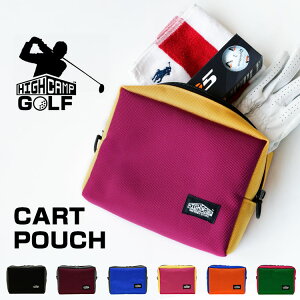 カートポーチ ラウンドポーチ 大容量「HIGHCAMP ゴルフ・カートポーチ」春夏 スクエア 通学 通勤 デイパック バッグインポーチ 旅行 メンズ レディーズ 日本製 国内生産 2024titi