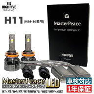 アクア ヘッドライト LED MasterPeace Bulb H11形状 適合型式NHP10 適合年式H23.12~H29.06 ハロゲン仕様…