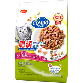 コンボ キャット 肥満が気になる猫用 まぐろ味 かつお節＆かつおチップ添え 600g（120g×5袋）