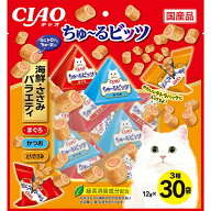 チャオ ちゅ〜るビッツ 海鮮・ささみバラエティ 12g×30袋 ［ちゅーる］
