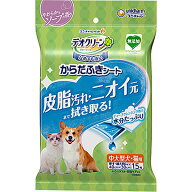 デオクリーン からだふきシート 中大型犬・猫用 やわらかなソープの香り 15枚〔2603119pc〕