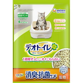デオトイレ 消臭・抗菌サンド 鉱物タイプ 4L〔26012214ct〕