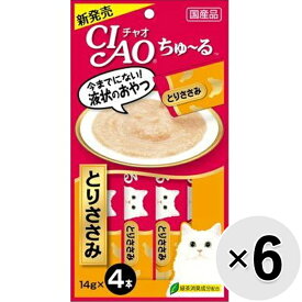 【セット販売】チャオ ちゅ〜る とりささみ （14g×4本）×6コ [ちゅーる]