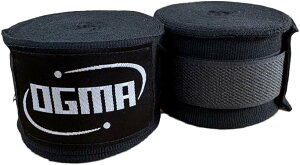 【OGMA】 ボクシング バンテージ 5m ブラック 両手セット キックボクシング MMA 練習用 マジックテープ