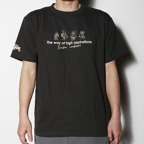 那須川天心選手の空手着姿を線画で表現したラフな印象のTシャツ 正規品 ISAMI イサミ TENSHIN×KARATE ラインアート 誕生日プレゼント TP-008 Tシャツ