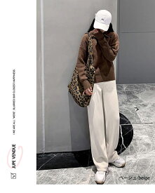 パンツ レディース 即納 裏起毛 コーデュロイ ワイドパンツ 2タイプ ロングパンツ 裏ボア ストレートパンツ ボトムス 体型カバー ロング ズボン 大きいサイズ ハイウエスト 裏起毛パンツ ウエストゴム ぬくぬくパンツ 防風 極暖 部屋着 秋 冬 在庫一掃 クーポン利用不可