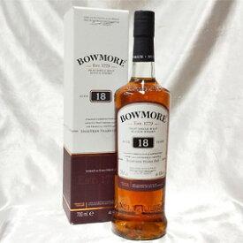 ボウモア 18年 箱付き（並行品）/700ml/43度/オフィシャル Bowmore Aged 18 Years スコッチウイスキー/シングルモルト/アイラ島 Islay Single Malt Scotch Whisky