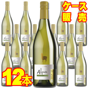 <br> アルパカ　シャルドネ・セミヨン　12本セット・ケース販売  <br>チリワイン 白ワイン 辛口 Dry 750ml×12<br>ＳＨ