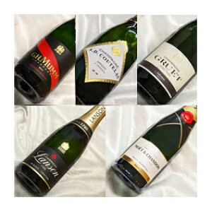 ■送料無料■ シャンパンづくし ハーフボトル飲み比べ5本セット 安心・中堅メゾンVer.15 ギフトセット・誕生日プレゼント・贈り物にも!【375ml×5】【ハーフワインセット】【シャンパン スパークリングワイン セット】【ハーフサイズ】【楽天 通販 販売】
