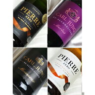 飲めない人を応援♪ カールユング社+α　ノンアルコールワイン 4本セットPart1（辛口の赤1種・白1種、ス…