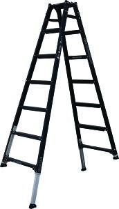 ★エントリーP10★10/24-27限定! アルインコ(ALINCO) 伸縮脚付 はしご兼用脚立 ブラック PRW210BK 大型品の為 配送不可地域の場合キャンセルさせて頂きます