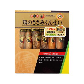 雲海物産 鶏のささみくんせい 3種詰合せ 168g(28g×6本) おつまみ 鶏肉 ささみ くんせい 燻製 鶏のささみ 手土産 宮崎県産