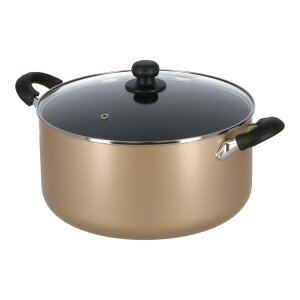 コーナンオリジナル LIFELEX こびりつきにくい大型鍋 30cm/IH対応/フッ素加工 お手入れ簡単 ガラスふた 料理 ライフレックス コーナン