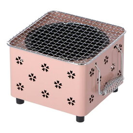 コーナンオリジナル SOUTHERNPORT サザンポート 卓上BBQ『春夏秋冬』 ピンク SP23-3973 / バーベキュー アウトドア キャンプ コンロ コーナン