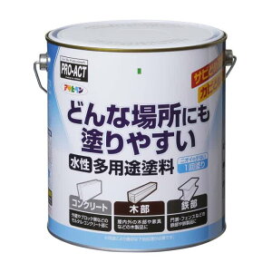 ★エントリーP10★10/24-27限定! コーナンオリジナル PROACT プロアクト アサヒペン 水性多用途SD 3L アイボリー / サビドメ 錆止め 塗料 超微臭 防カビ 一回塗り 外壁 コンクリート ブロック コー